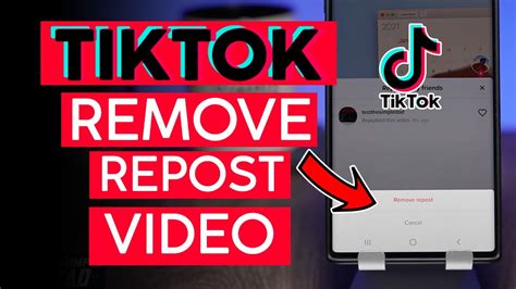 Aug 16, 2023 · If you want to remove or delete a repost on TikTok, you can undo the repost with simple clicks. Step 1. To remove the repost on TikTok, click the Share button once again. Step 2. Hit the Remove Repost button, and a pop-up or display will appear. Step 3. Go ahead and click Remove to delete the repost on your TikTok account successfully. Part 3. 